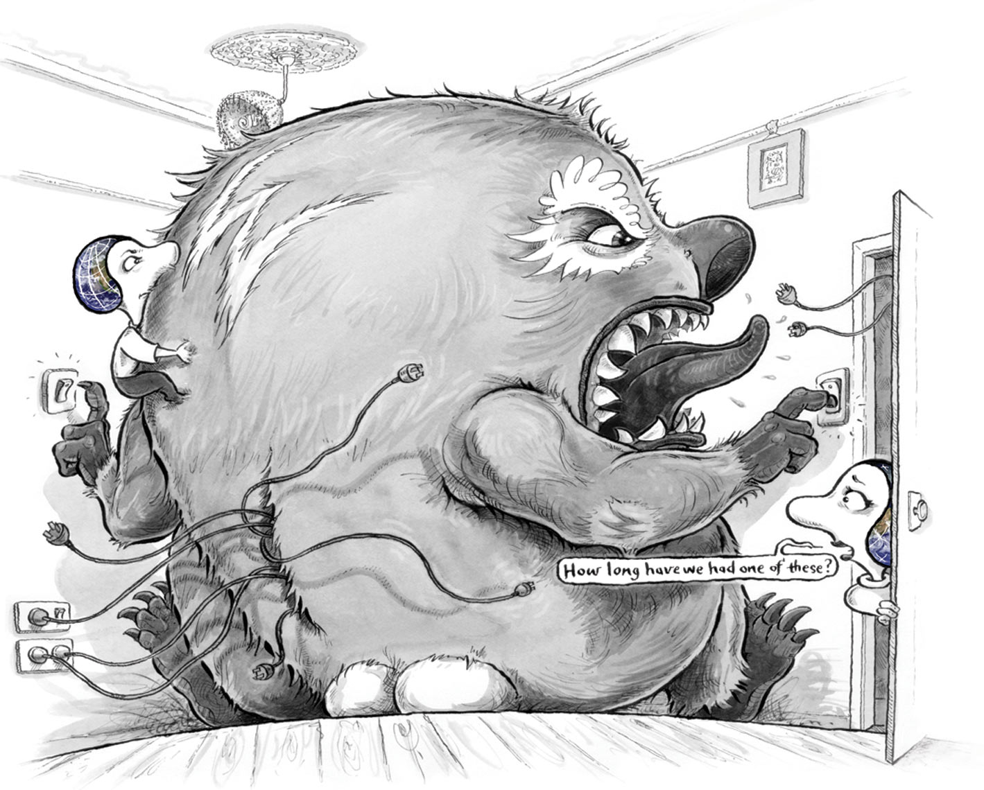 Watt Monster Childrens Commercial Illustration